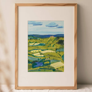 Wharfedale, Yorkshire - A4 Art Print