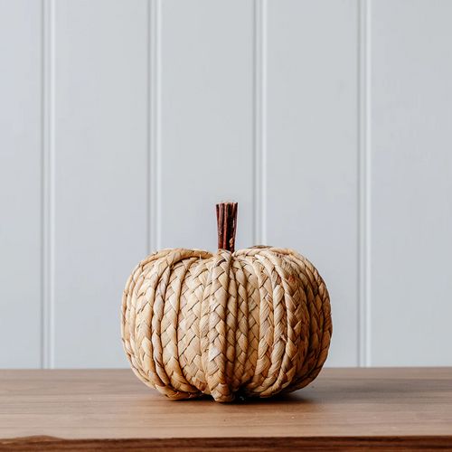 Natural Straw Plait Pumpkin