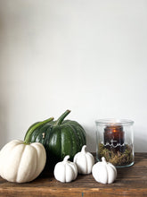 Tall Ceramic Ribbed Pumpkin