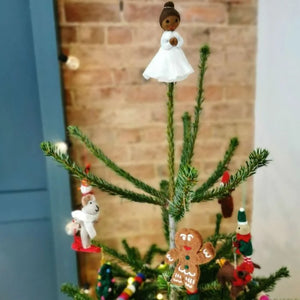 Eve Handmade Felt Christmas Angel Tree Topper Decoration