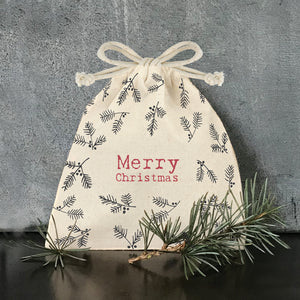 Drawstring bag-Berries/Christmas