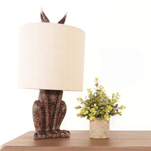 Hare Table Lamp With Linen Shade