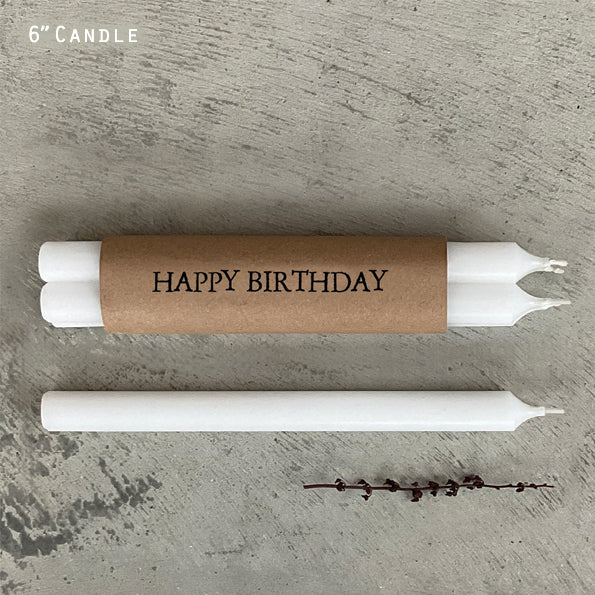 Wrapped candles-Happy birthday