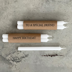 Wrapped candles-Happy birthday
