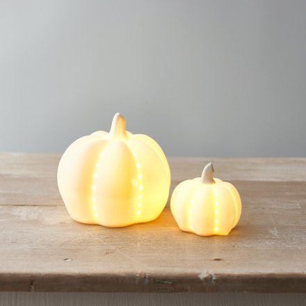Ceramic LED Pumpkin
