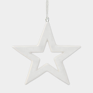 Porcelain Hanger-Outline Star