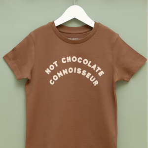 Hot Chocolate Connoisseur - Kid's Tee - Cocoa Brown