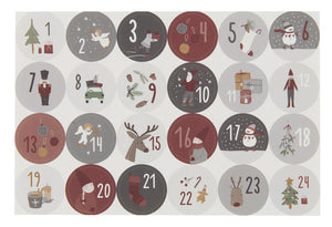 Christmas Calendar Sticker Set