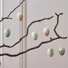 6 Pastel Hanging Easter Eggs