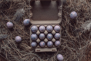 Box of 12 Quail Egg's - Lavendar