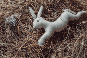 Annie White leaping rabbit