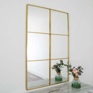 Manhattan Gold Window Mirror