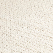 Cream Knitted Large Rug