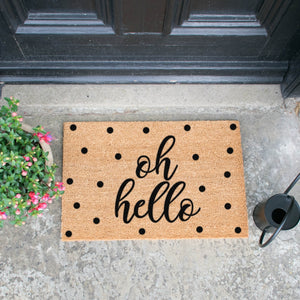 Oh Hello Spotty Doormat