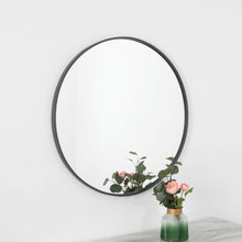 Grey Manhattan Round Mirror