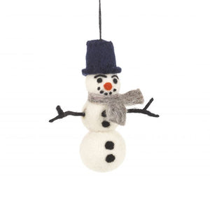 Handmade Felt William Snowman