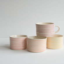 Horizontal Stripe Mug - Tangerine
